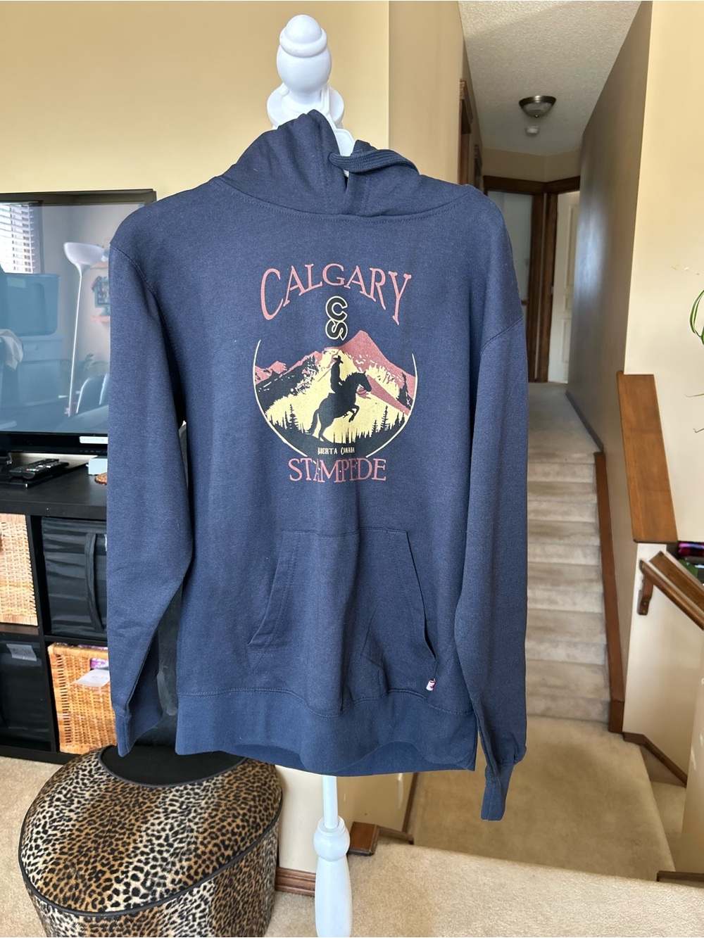 Calgary Stampede Navy Graphic Pullover Hoodie - Unbranded